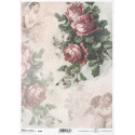 Papier ryżowy ITD Collection1161 - Róże i rafaelki
