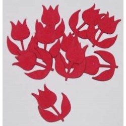 Naklejki kreatywne - Tulipan czerwony 10 sztuk