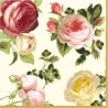 Serwetki do decoupage - eleganckie róże 25x25