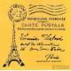 Szablon pocztówka z Paryża