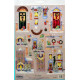 Motywy 3D Boże Narodzenie do dekorowania kartek 036 -mikołaj dom